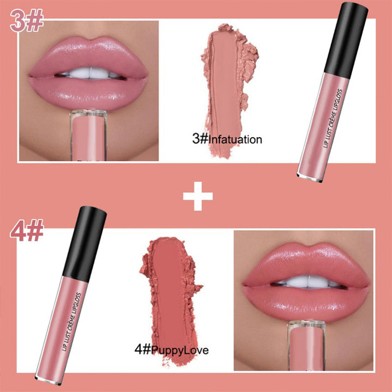 LumiLuxe - Gloss à Lèvres Imperméable 12 Teintes Métalliques