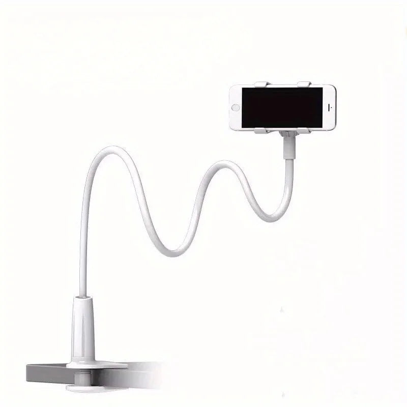 Support de téléphone à col de cygne réglable | Bras long et flexible | Base à pince & rotation à 360°