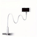 Support de téléphone à col de cygne réglable | Bras long et flexible | Base à pince & rotation à 360°