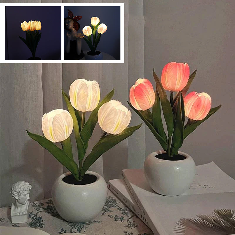 Lampe de table fleurie LumaBloom – Lumière chaude