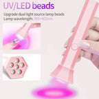 Lampe à ongles portable | Rechargeable 18W UV LED durcissante | Chargement USB-C & batterie intégrée
