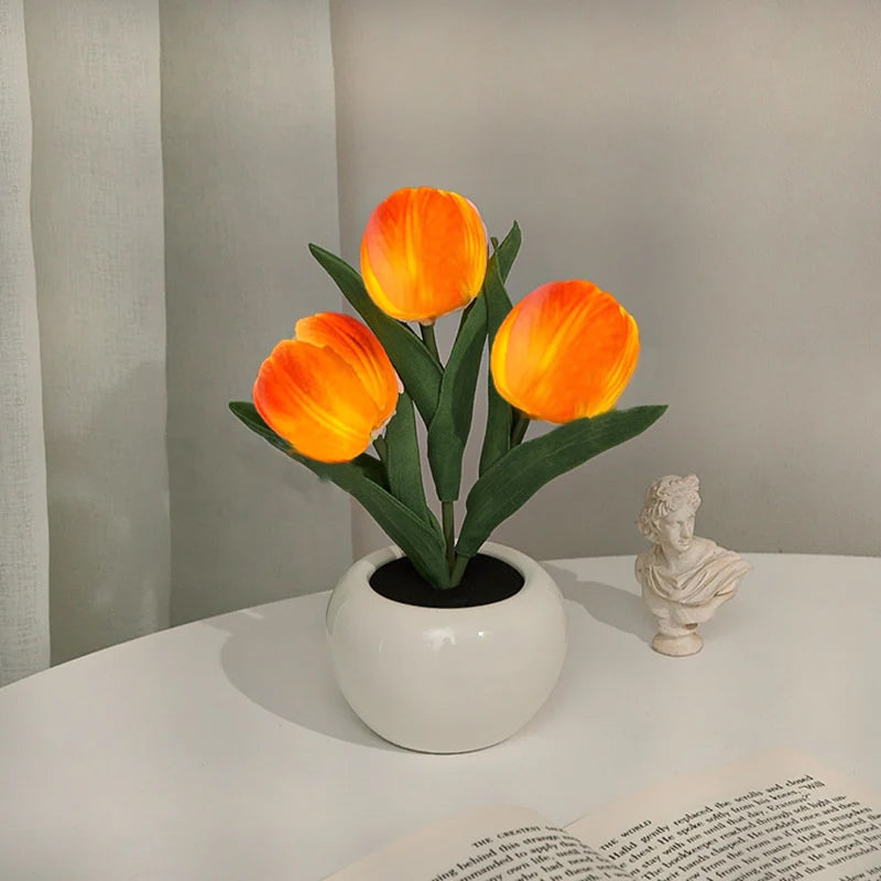 Lampe de table fleurie LumaBloom – Lumière chaude