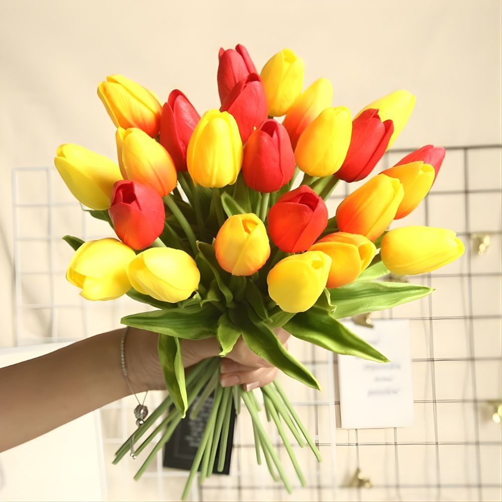 BloomAura - Tulipes Vives qui Durent Éternellement Sans Eau ni Flétrissement