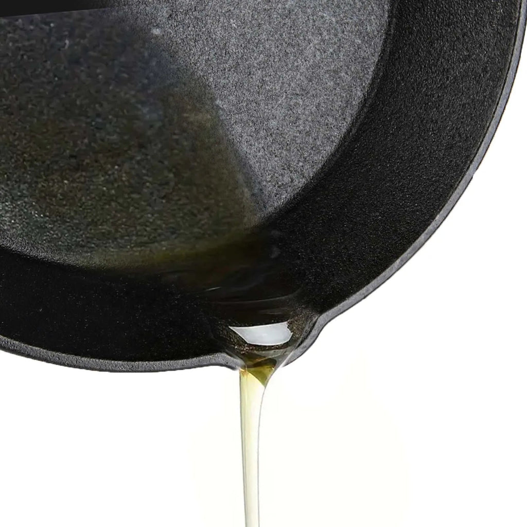 Ensemble de poêles en fonte | Non enduit et à haute rétention de chaleur | Ensemble de 4 pièces | Compatible gril, cuisinière et four