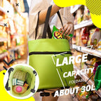 Velocaddie pliable présenté de face pour transporter les courses facilement