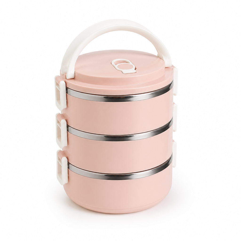 Boîte repas Novera en inox avec compartiments séparés