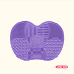Tampon Nettoyeur de Pinceaux de Maquillage en Silicone | Surface Texturée à Gommage & Ventouse | Nettoyage en Profondeur