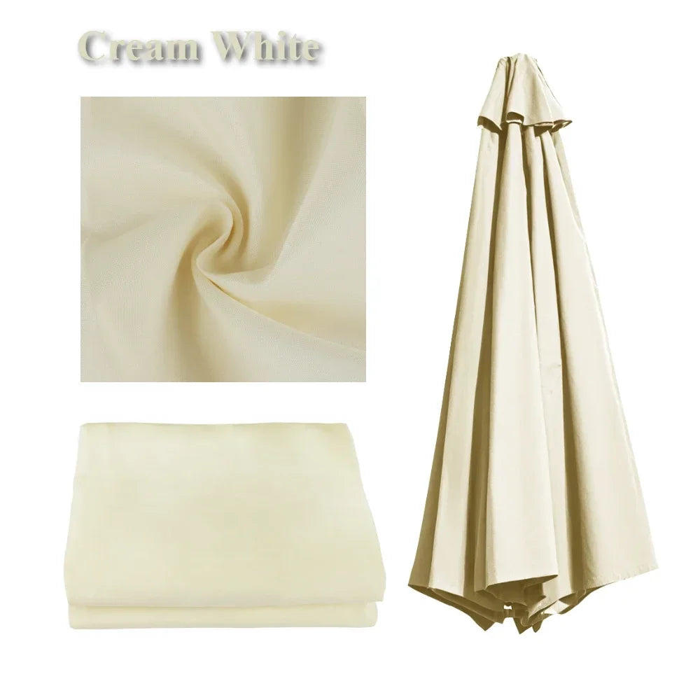 Toile de parasol de remplacement | Design ventilé et imperméable | Polyester