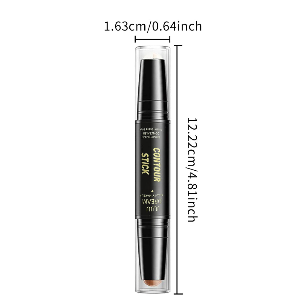 Stylo Contour Double Embout | Fond de Teint Crème & Anticernes | Couvrance Longue Durée