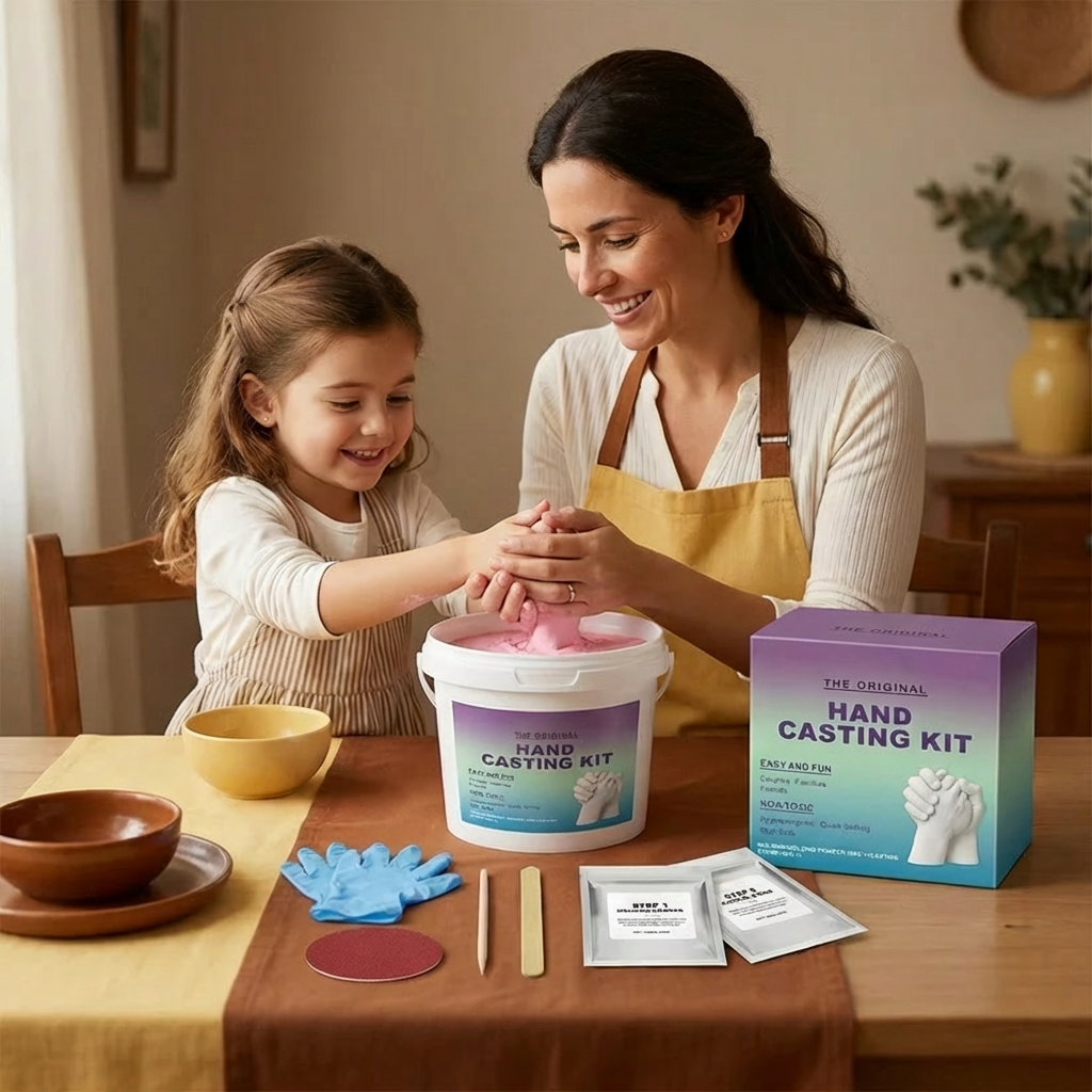 CherishCraft - Kit de Moulage d'Empreinte de Main en 3D