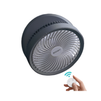 Vue latérale du ventilateur portable Brisalto mettant en avant son format compact