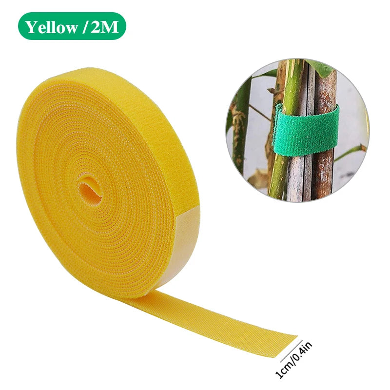 Attaches pour Plantes de Jardin | Nylon Auto-agrippant | Lot de 3 | Support Doux pour Plantes
