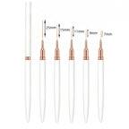 Set de pinceaux pour nail art | Pinceaux liner de précision | Lot de 5 tailles assorties | Finition professionnelle