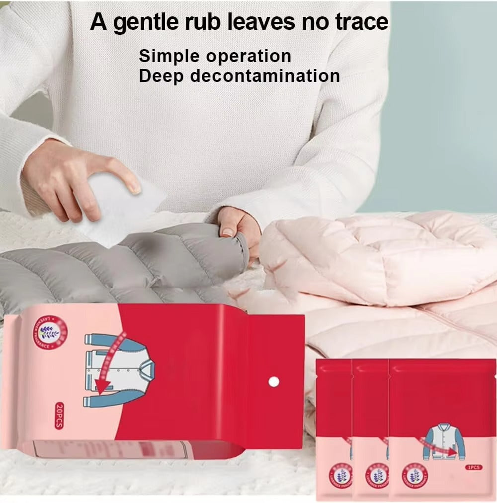 Lingettes Détachantes Instantanées pour Vêtements