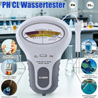 Testeur d'eau piscine Aqualyra avec design compact et écran digital