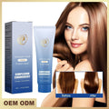 Flacon de soin capillaire Velnora pour cheveux lisses et sans frisottis