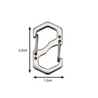 Mousqueton en S | Acier Inoxydable Verrouillable | Compact et Léger