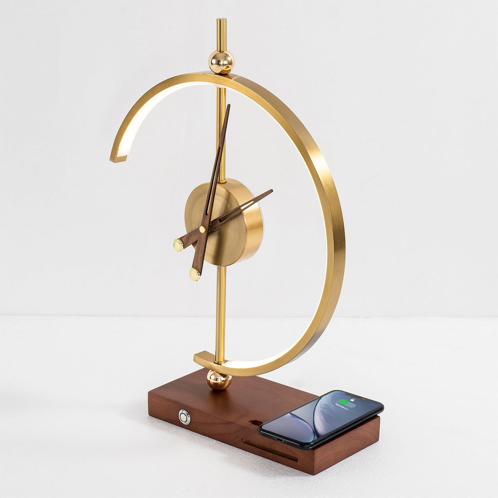 GlowCharge - Bureau Transparent, Éclairage Lumineux, Charge Sans Fil Facile pour Téléphone