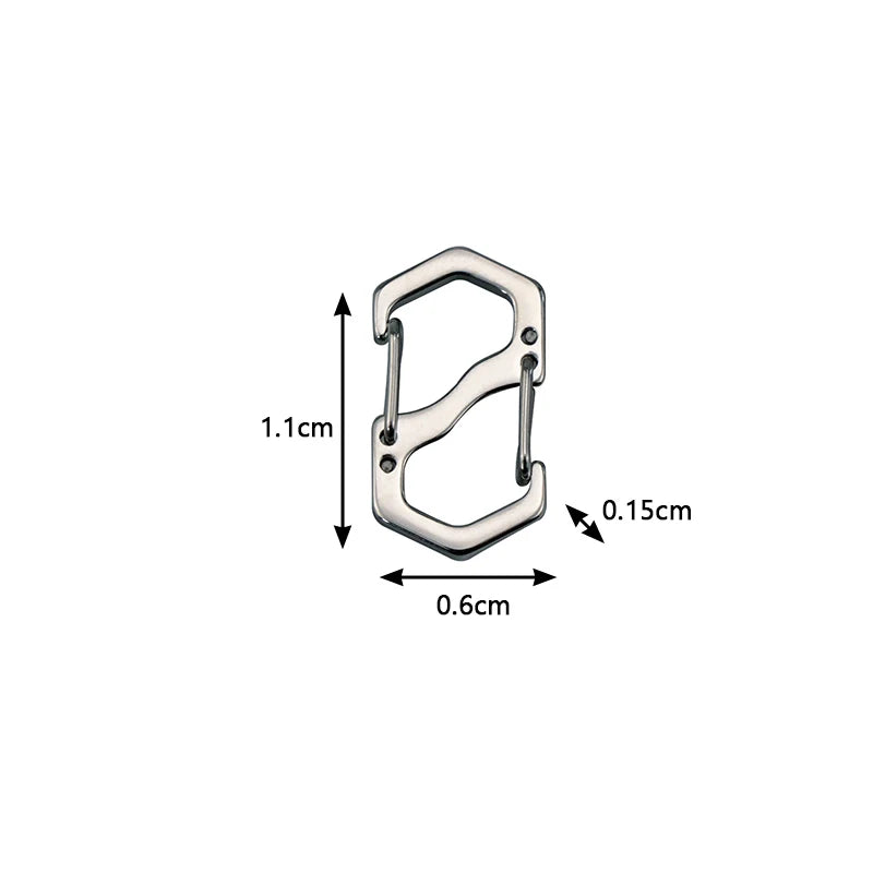 Mousqueton en S | Acier Inoxydable Verrouillable | Compact et Léger
