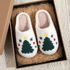 FluffSteps™ - Chaussons en peluche douillets pour un confort chaleureux en hiver