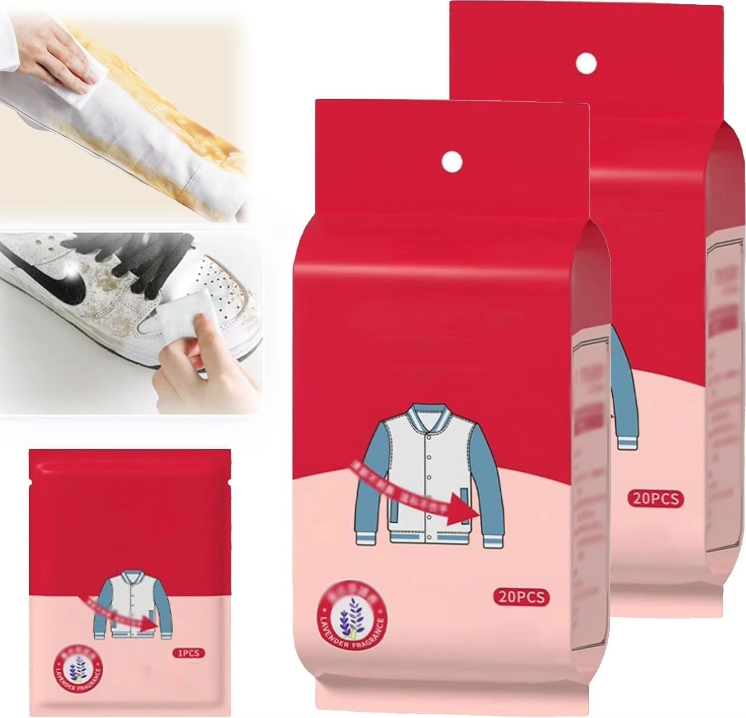 Lingettes Détachantes Instantanées pour Vêtements