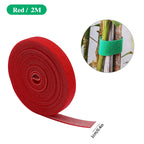 Attaches pour Plantes de Jardin | Nylon Auto-agrippant | Lot de 3 | Support Doux pour Plantes