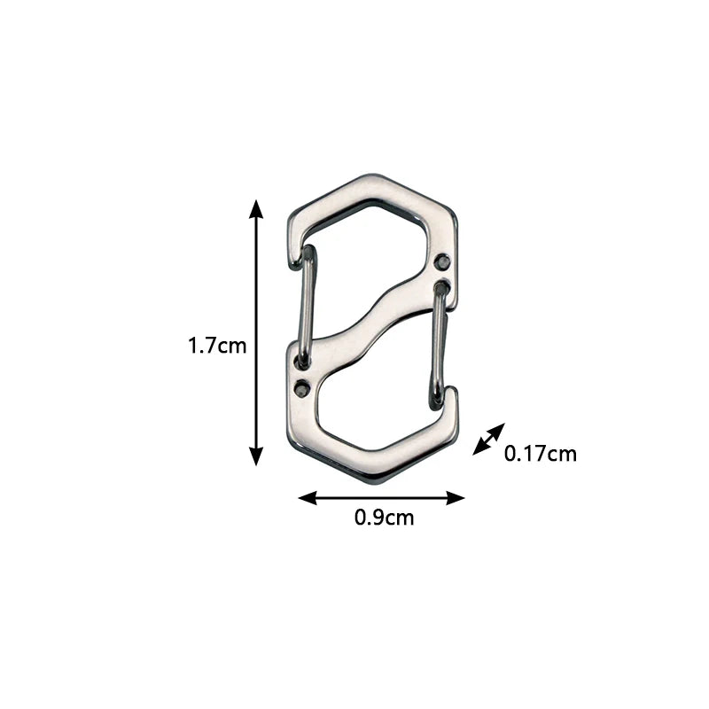 Mousqueton en S | Acier Inoxydable Verrouillable | Compact et Léger