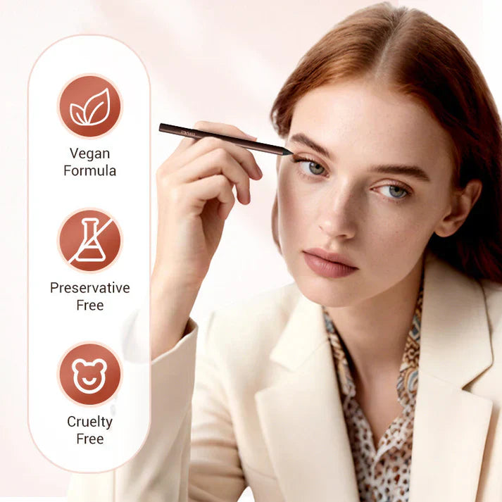 Résultat maquillage avec eyeliner gel noir pour regard intense