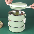 Détail des compartiments de la boîte repas Novalyx pour séparer les aliments