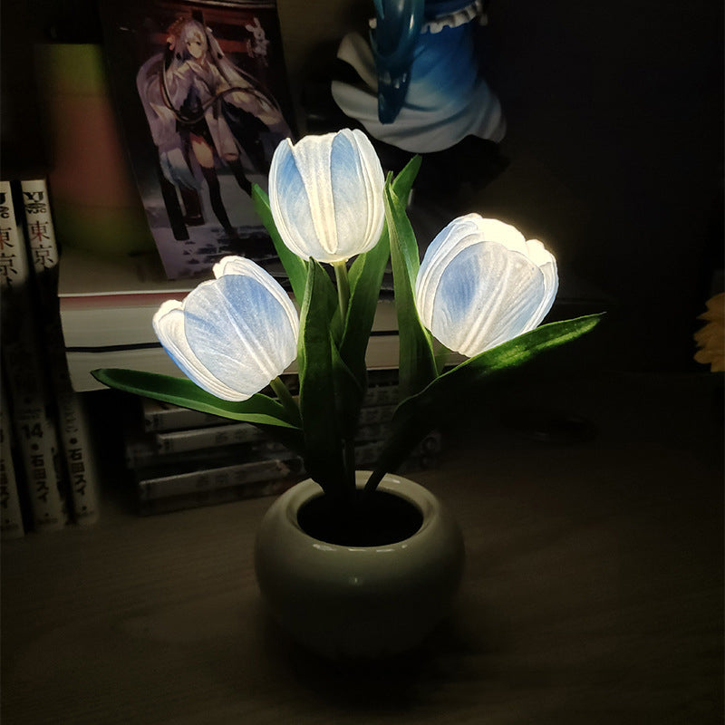 Lampe de table fleurie LumaBloom – Lumière chaude