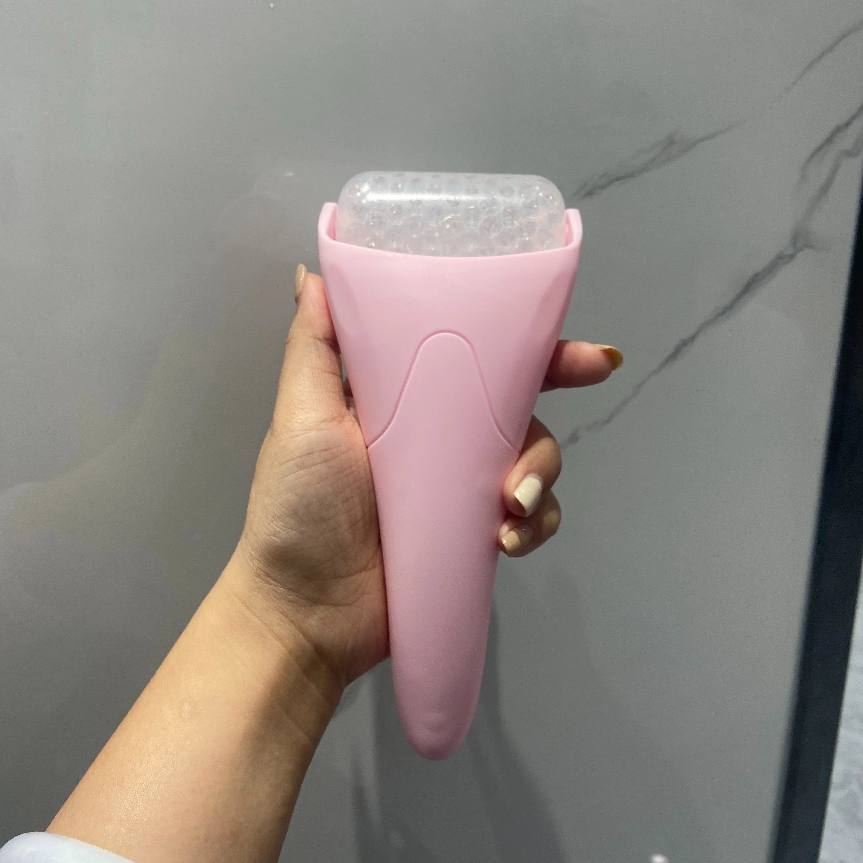 Rouleau de glace pour le visage | Masseuse portative rafraîchissante | Pour visage et yeux | Spa à domicile