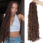 Extensions de cheveux Faux Locs | Style Crochet Résistant à la Chaleur | Fibre Synthétique Douce de 24 pouces