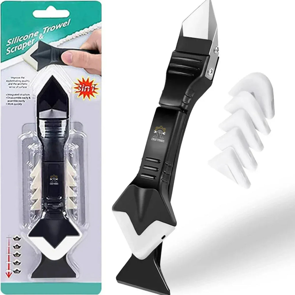 SealEase™ - Outil de Calfeutrage Silicone 3 en 1