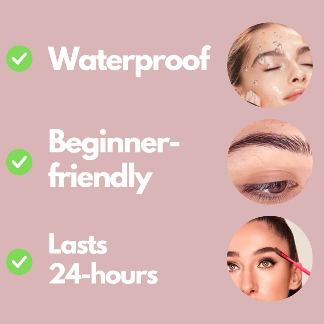 BrowGlow - Pinceau à Sourcils Fournis et Naturels