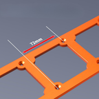 SmartSlot™ - Gabarit Aluminium Triple Prise Encastrement Précision