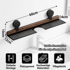 Étagère Velcora utilisée dans une petite salle de bain moderne