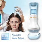 Derma Stamp à Microneedles Visage & Barbe | Longueur d'Aiguille Réglable | 140 Aiguilles | Rajeunissement de la Peau
