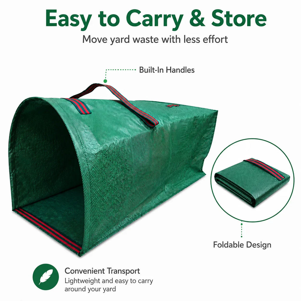 Vue du sac de jardin Verdelio avec large ouverture pour remplissage facile