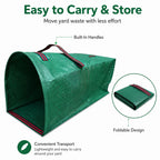 Vue du sac de jardin Verdelio avec large ouverture pour remplissage facile
