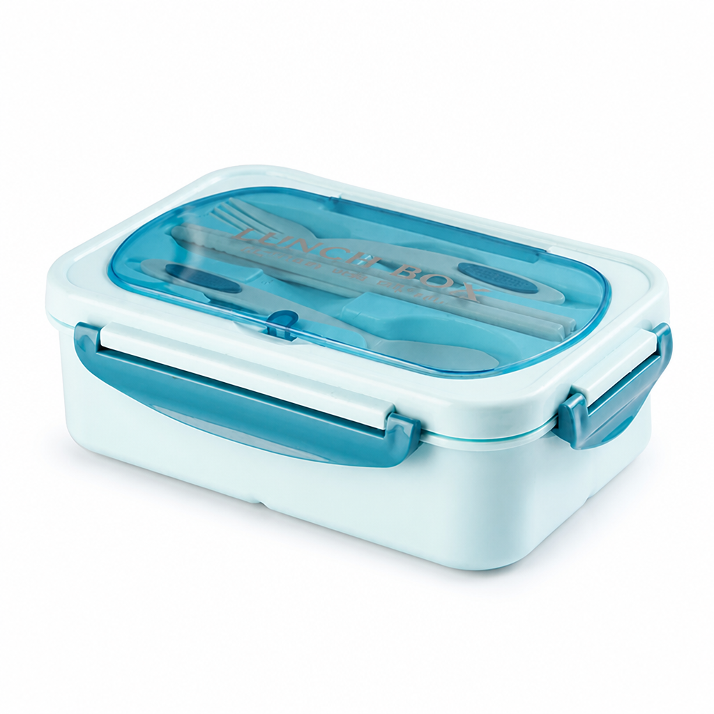 Détail du couvercle étanche de la boîte bento compartimentée