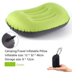 Coussin de Plein Air Gonflable | Soutien Ergonomique pour le Cou | Housse en Polyester Légère