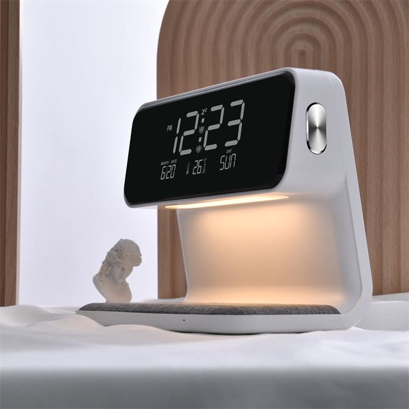 Lampe de chevet tactile avec éclairage tamisable et affichage de l'heure