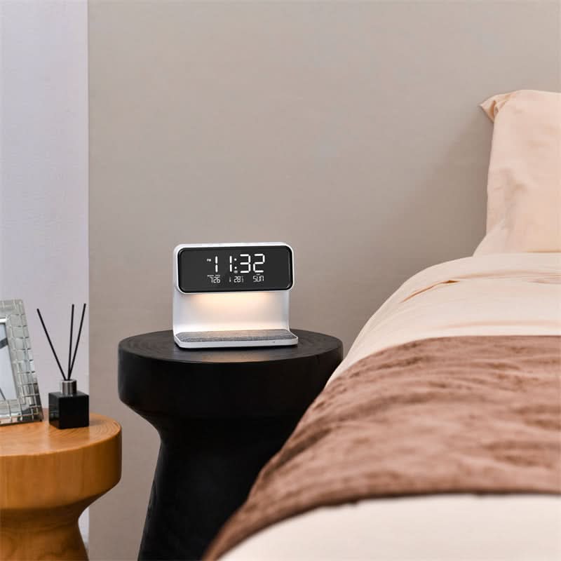 Lampe de nuit avec fonction charge rapide et écran LCD intégré