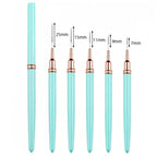 Set de pinceaux pour nail art | Pinceaux liner de précision | Lot de 5 tailles assorties | Finition professionnelle