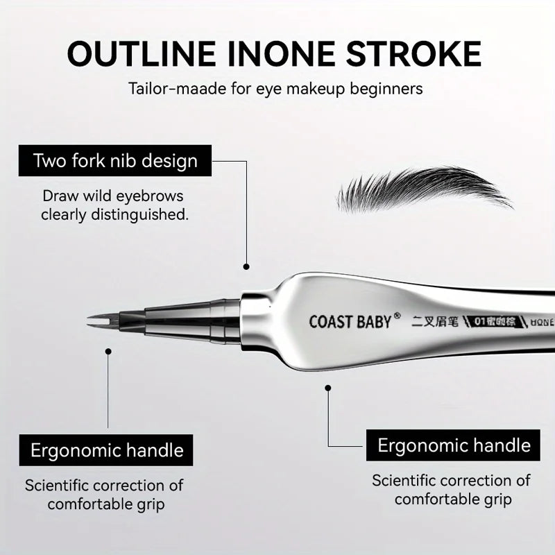 Stylo à sourcils liquide | Double embout de précision | Résistant à l'eau et anti-bavure | Aspect naturel