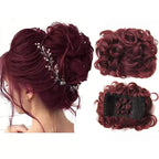 VolumeVibe - Chignon Pré-Coiffé Volumeux avec Peigne Intégré