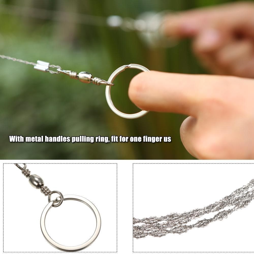 RazorFlex™ - Scie à Fil Acier Inoxydable Survie Plein Air