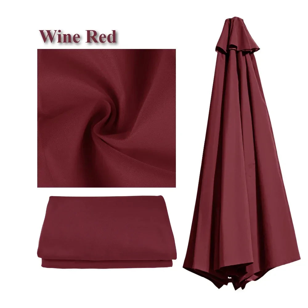 Toile de parasol de remplacement | Design ventilé et imperméable | Polyester