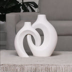 Floravault - Vase en Céramique Tissée pour Compositions Florales