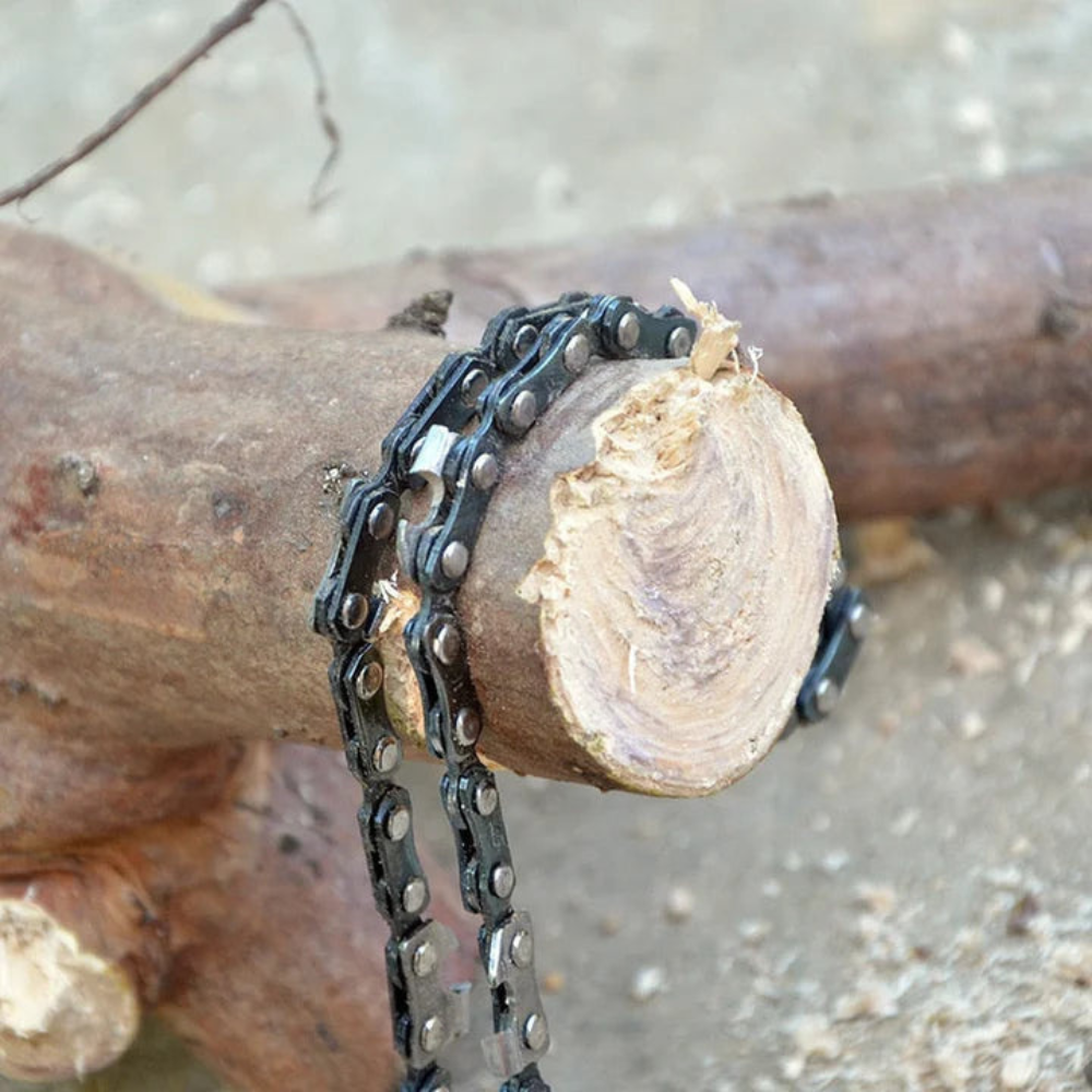 WoodSlice™ - Scie à chaîne de poche portable pour la coupe en extérieur